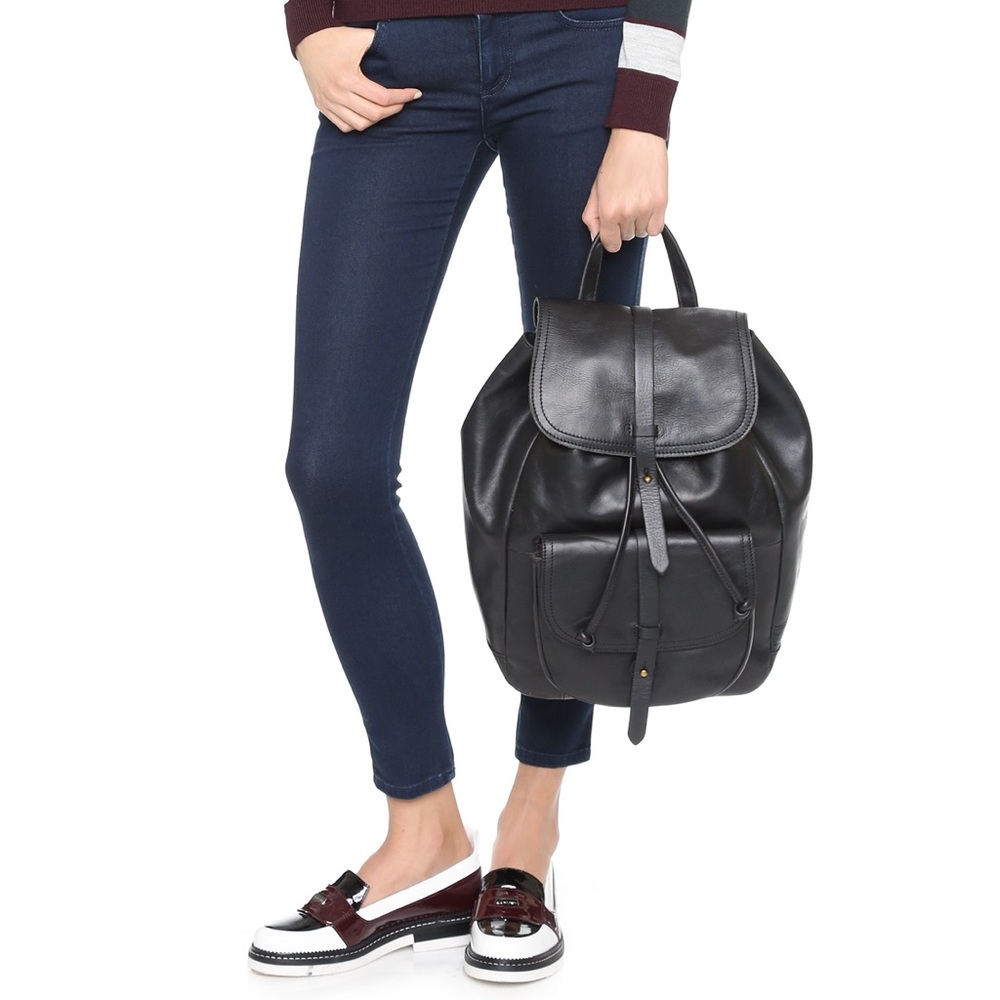 madewell transport leather backpack rucksack